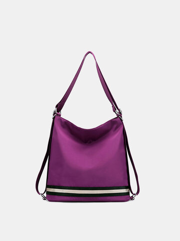 Women Casual Nylon Multi-carry Backpack Travel Shoulder Bag