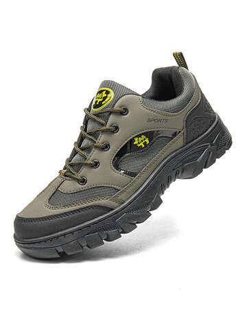 Men Outdoor PU Casual Hiking Sneakers
