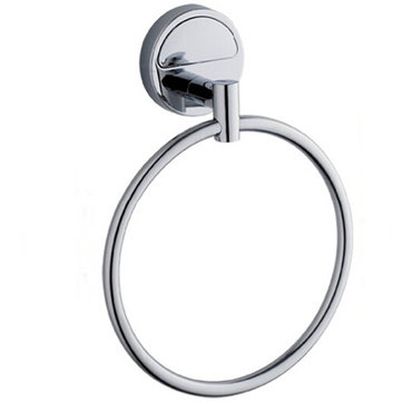 Elegant Silver Color Towel Holder Stainless Steel Bathroom Clothing Towel Holder Ring