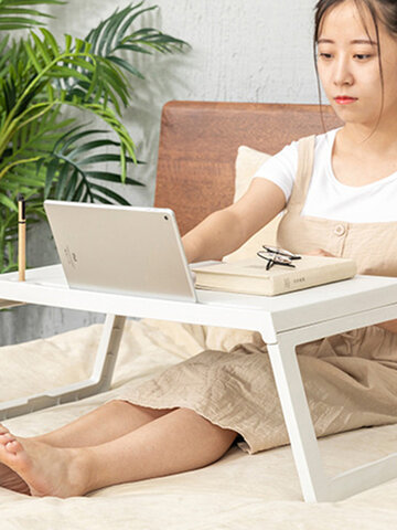 Bed Small Table Portable Folding Dormitory Desk Bed Lazy Dining Table Mobile Laptop Table