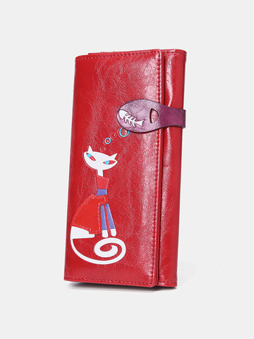 Women Crossbody Bag Cat Pattern Handbag Wallet