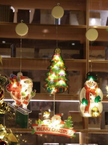 LED PVC String Light Battery Box Home Decoration Christmas Tree Santa Claus Snowman