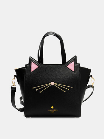 Cat Pattern Printing Handbag Crossbody Bag