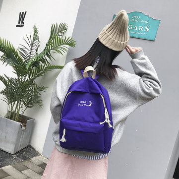 

Backpack Soft Sister Middle School Student Bag Female Shoulder Bag College Korean Campus Ins Harajuku Style Male