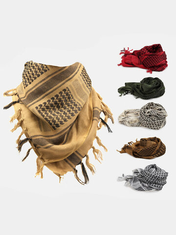 Écharpe carrée en turban épais en coton pour hommes