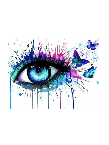 DIY Картина по номерам Набор Colorful Глаза