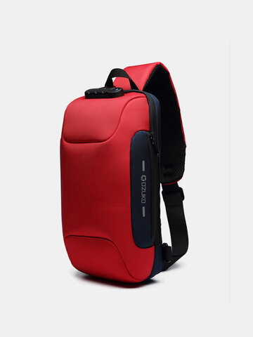 Anti-theft USB Charging Multi-Layers Waterproof Crossbody Bag Chest Bag Sling Bag