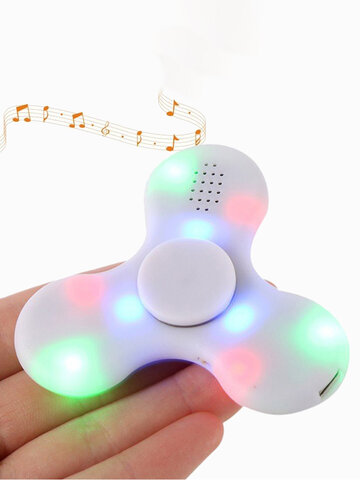 Hand Spinner Chargeable Music LED Fidget Spinner Finger Focus Reduce Stress Gadget