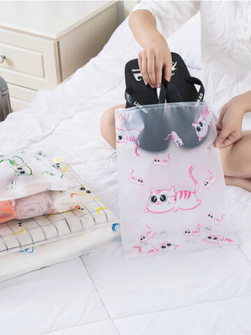 Cute Cat Travel Waterproof Storage Bag Suit Clothing Underwear Shoes Wash Makeup Sub Pack Travel Storage Bag