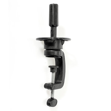 Adjustable Mannequin Head Stands Hair Salon Clamp Training Black Mold Styling Tool