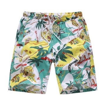 

Season New Men's Wei Yi Floral Casual Beach Pants Men's European Code Loose Thin Section Casual Shorts