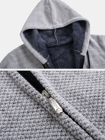 Plush Lined Hooded Cardigans