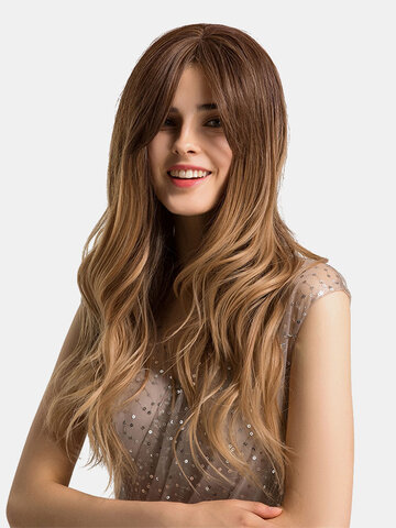 Brown Blond Synthetic Wig