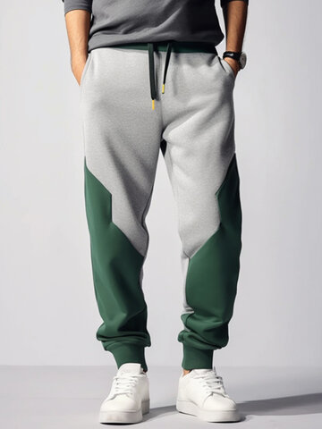 Two Tone Patchwork Sweatpants