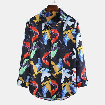 

Mens Abstract Floral Hit Color Shirts