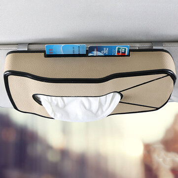 

Car-Mounted Tissue Box Leather Foreskin Tray Car Home
