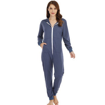 Plus Size Thickened Hooded Onesie