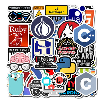 

50Pcs Programmer Programming Stickers
