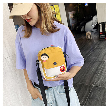 

Sesame Street Canvas Bag Female New Shoulder Bag Tide Wild Ins Harajuku Style Japanese Messenger Bag