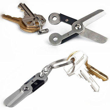 Mini Key Chain Stainless Spring Scissor Pocket Tool