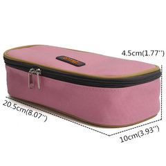Large Capacity Canvas Zipper Pencil Case Pen Cosmetic Travel Makeup Bag Other Image