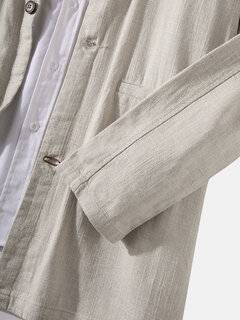 Cotton Linen Button Up Cardigans Other Image