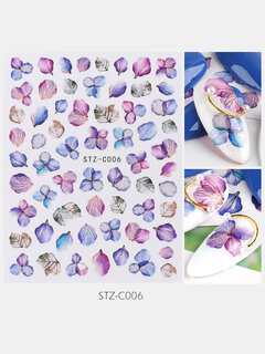 3D Dried Flowers Butterfly Nail Tips Other Image