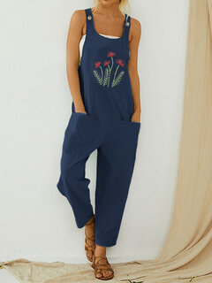 Flower Embroidery Jumpsuit Other Image