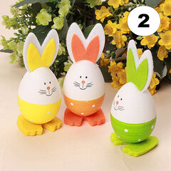 3Pcs DIY Easter Rabbit Shape Eggs Toys Dolls Hanging Bunny Decoration Home Decor Ornaments Other Image