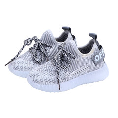 Unisexe Kids Mesh Fabric Respirant Soft Sole LED Casual Sneakers