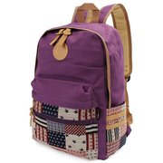 Women Outdoor Geometric Pattern Travel Canvas Backpack  Other Image