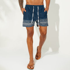 National Style Print Beach Board Shorts Other Image
