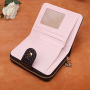 Women Bifold 7 Card Slot Short Wallet Solid Coin Purse Other Image
