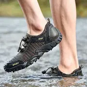 men mesh breathable non slip water friendly large size hiking sneakers
