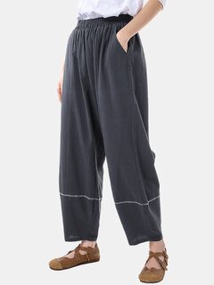 Solid Color Casual Harem Pants Other Image