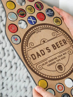 Tapón para botella de cerveza diseño con diseño de inicial ideal como regalo para padres y graduaciones small 