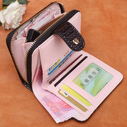Women Bifold 7 Card Slot Short Wallet Solid Coin Purse Other Image