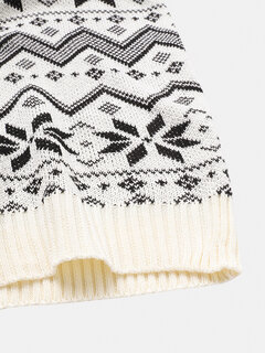 Christmas Snowflake Pattern Knit Sweaters Other Image