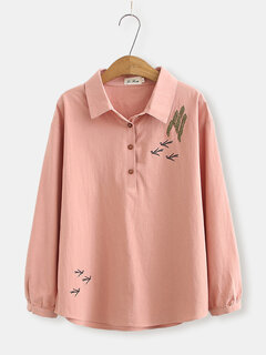 Embroidery Long Sleeve Shirt Other Image