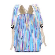 Women Color Strip Cute Cat Pattern Backpack Other Image