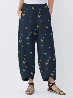 Butterflies Print Pants Other Image