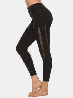 Solid Color Yoga Sport Leggings Other Image