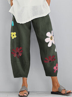 Colorful Flower Print Pants Other Image