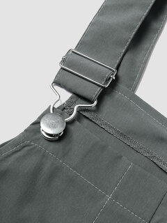 Solid Pocket Belt Cargo Jumpsuit Other Image