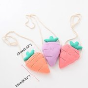 Kids Cottton Soft Material Carrot Pencil Cases Coin Pocket Cute Wallet Other Image