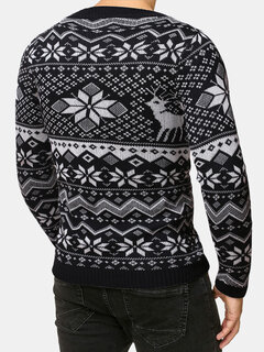 Christmas Snowflake Pattern Knit Sweaters Other Image