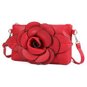 Women Multi-carry Casual PU Leather Flower Clutch Bag Other Image