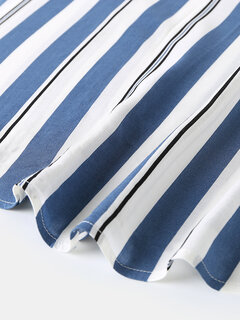 Blue Striped Shirts Loungewear Other Image