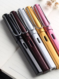 Newest WING SUNG 6359 Aluminum Alloy ABS Fountain Pen Extra Fine Nib 0.38mm 