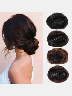 13 Colors Claw Clip Coil Hair Maruko Hair Small Wig Bag Fluffy Age Reduction Synthetic Hair Extension Bag